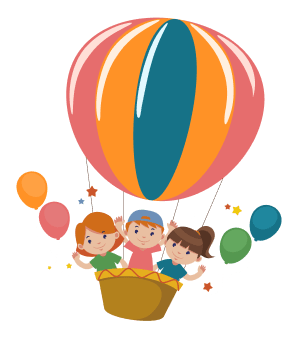 Hot Air Balloon with Kids